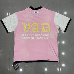 Vintage Liberty Graphic Tee – Pink Streetwear Short Sleeve T-Shirt