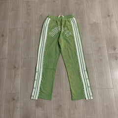 Rough Play Rhinestone Track Pants green