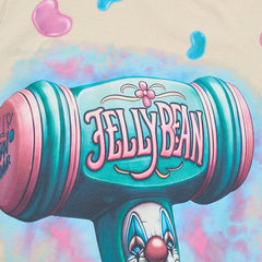 Jellybean Harley-Inspired Graphic Tee | Beige Double-Sided Print