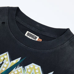 Rough Club Warning Graphic Long Sleeve T-Shirt