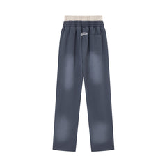 ROUG HPLAY Side Stripe Wide Leg Sweatpants