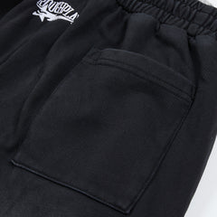 RoughPlay Vintage Washed Graphic Sweatpants black