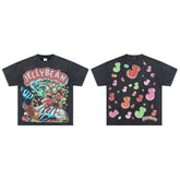 Jellybean Surreal Candy Monster Graphic Oversized T‑Shirt