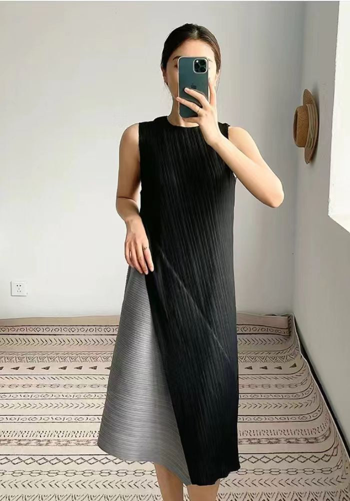 A-line pleated dress