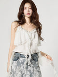 Frill Sleeveless Top