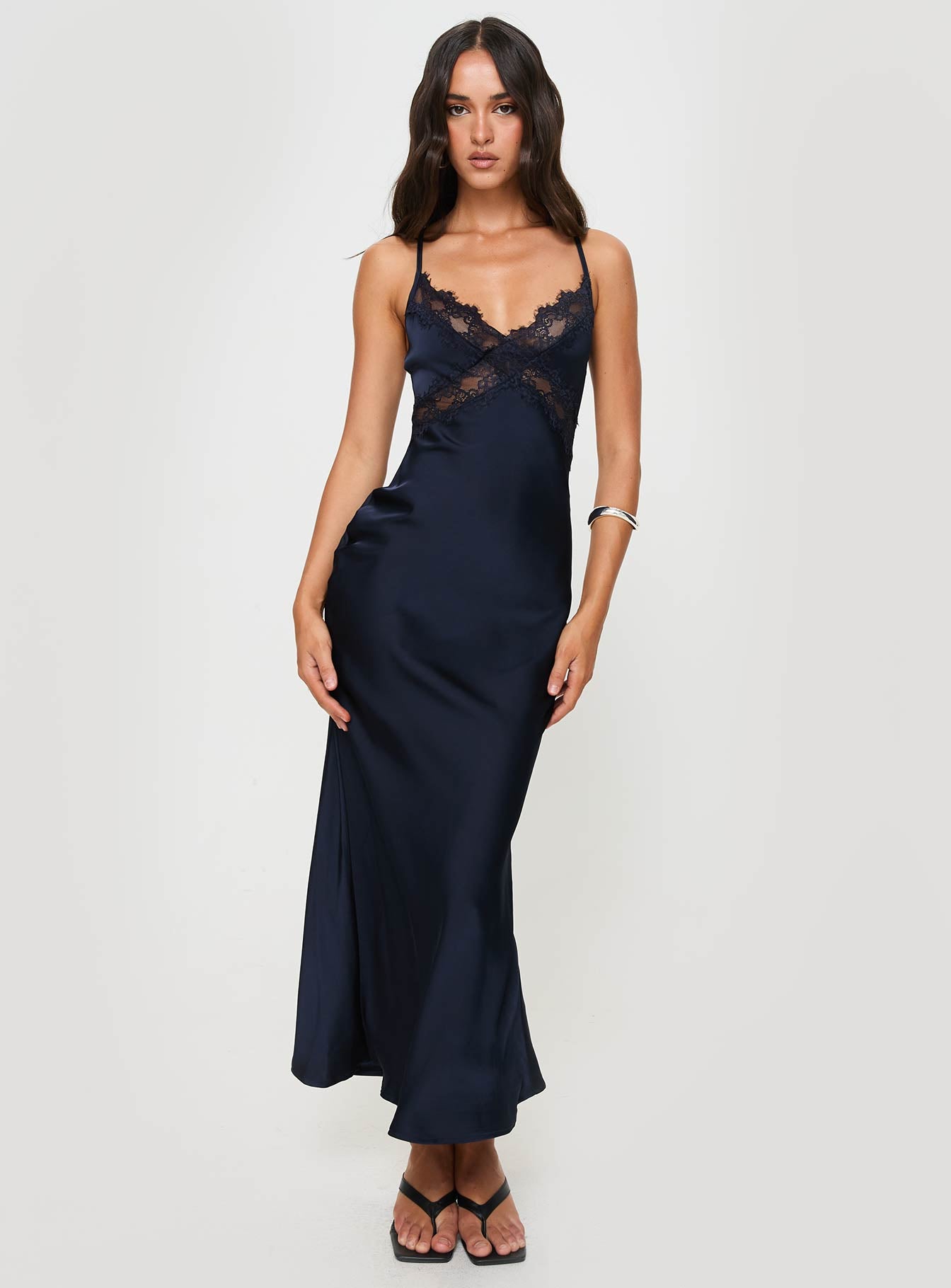 Treasure Bias Cut Maxi Dress