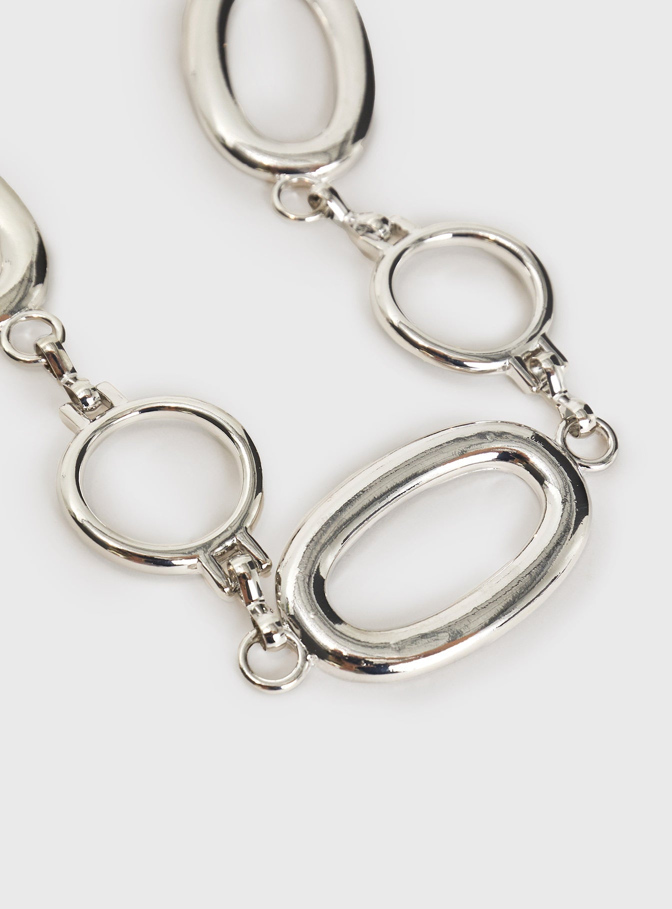 Women Fashion Silver Pendant Adjustable Chain Belt