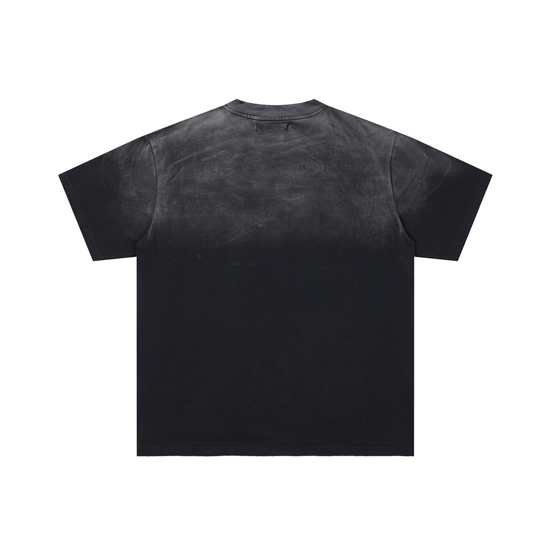 Black Washed Racer Helmet DUAA Graphic Oversized T‑Shirt