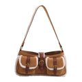 Retro versatile shoulder plush bag