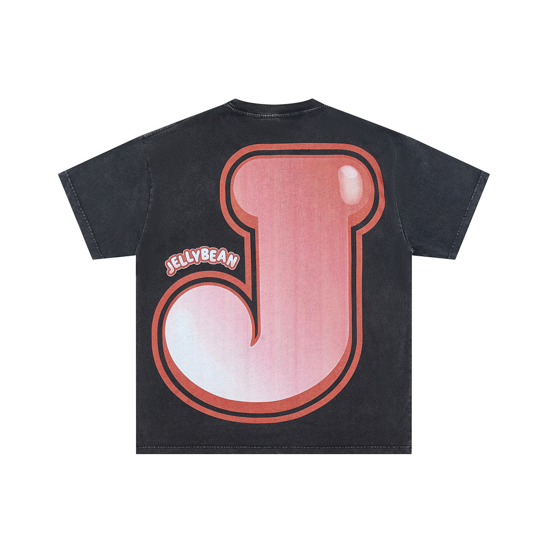 Jellybean Retro Hero Graphic Oversized T‑Shirt