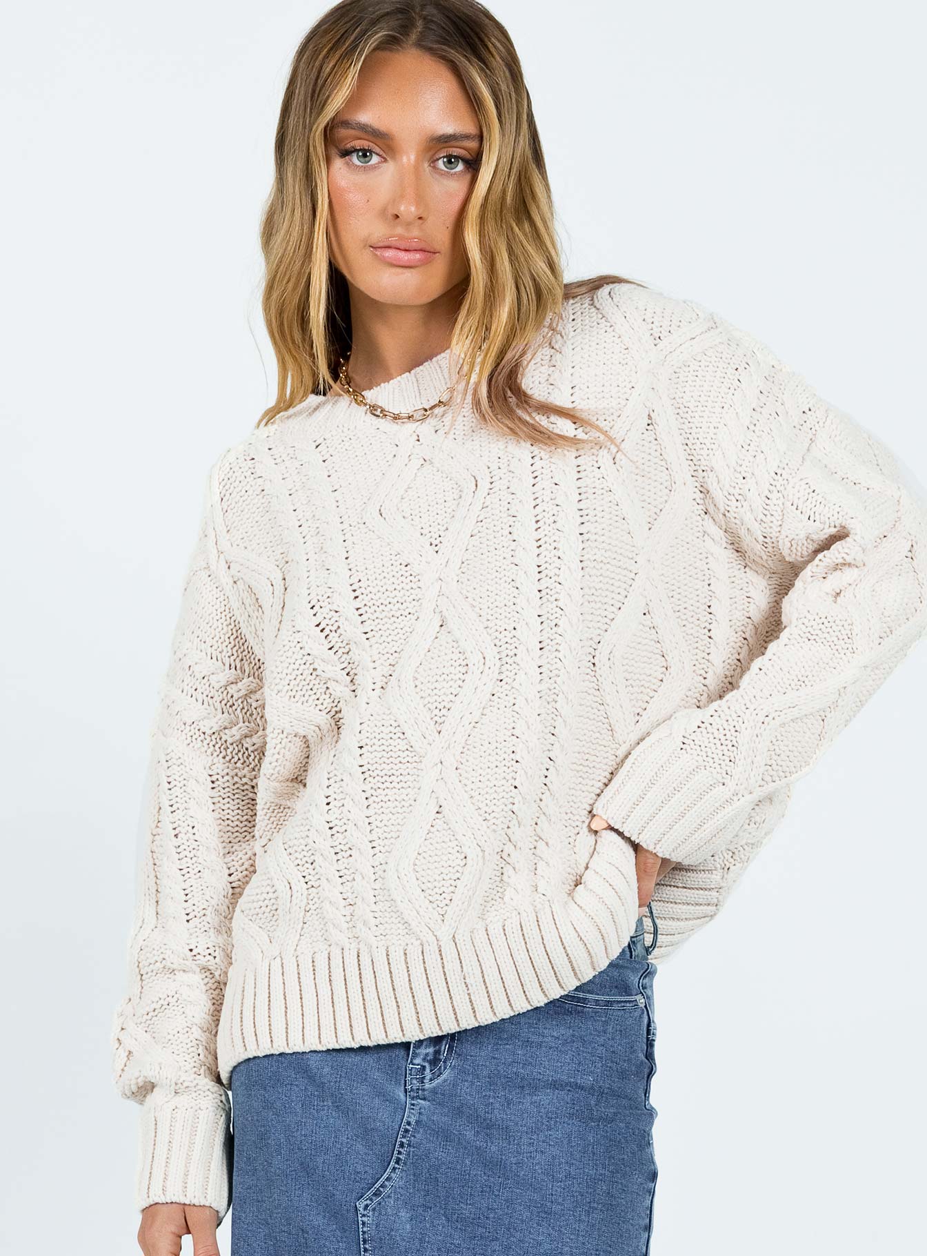Oversized Sweater Beige