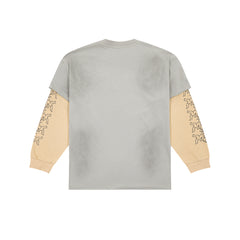 Grey Vintage 1993 Hotline Graphic Long Sleeve Oversized T‑Shirt