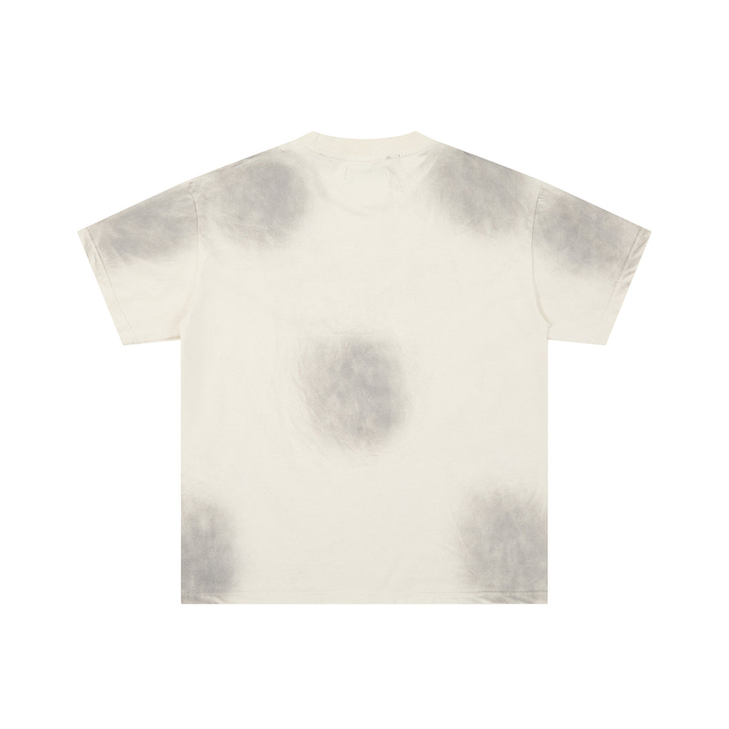 Washed Tie‑Dye Vintage Hockey Player DUAA Graphic Oversi
