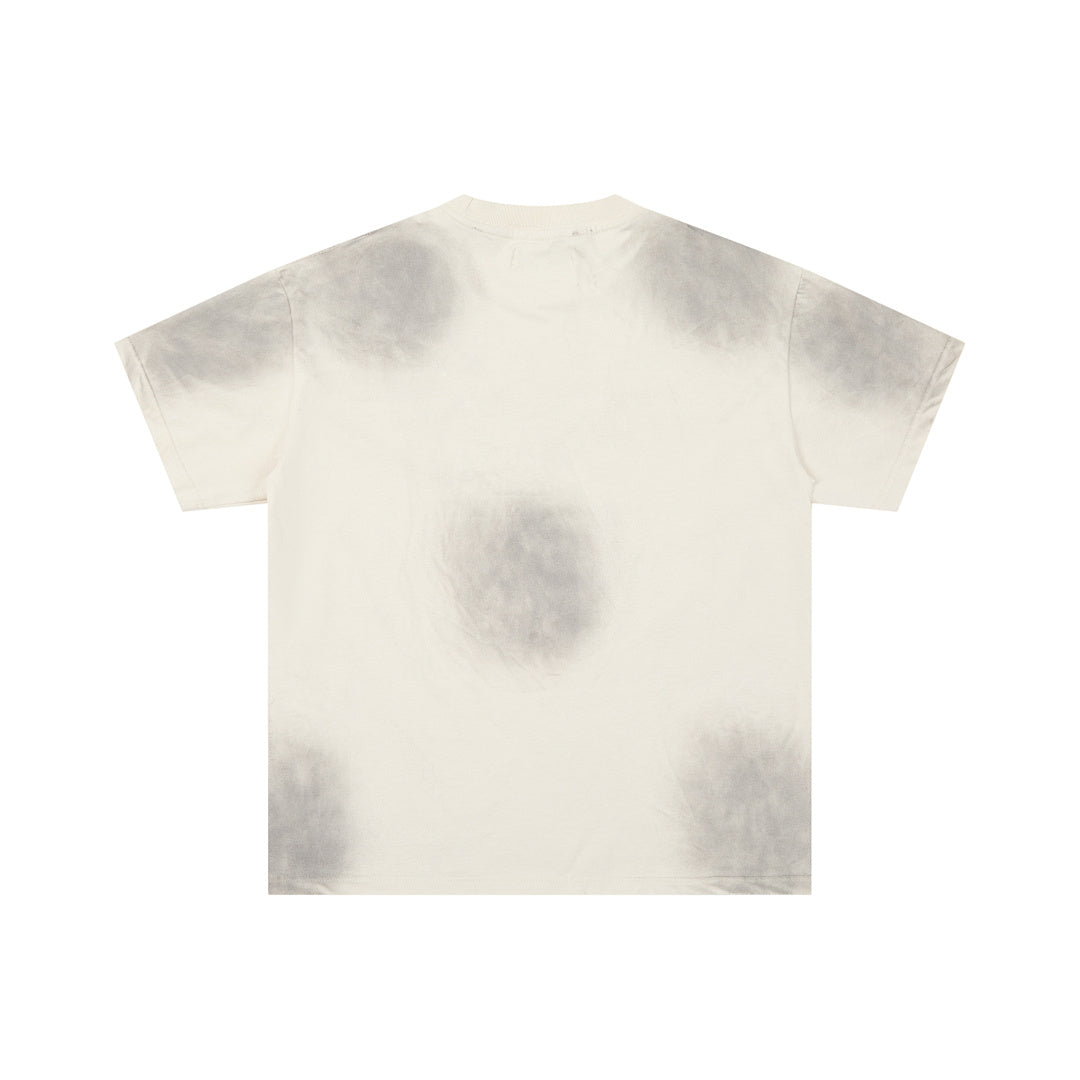 Washed Tie‑Dye Vintage Hockey Player DUAA Graphic Oversi