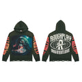 Roughplay Vintage Monster Graphic Hoodie Oversized Streetwear Pullover Hooded Sweatshirt