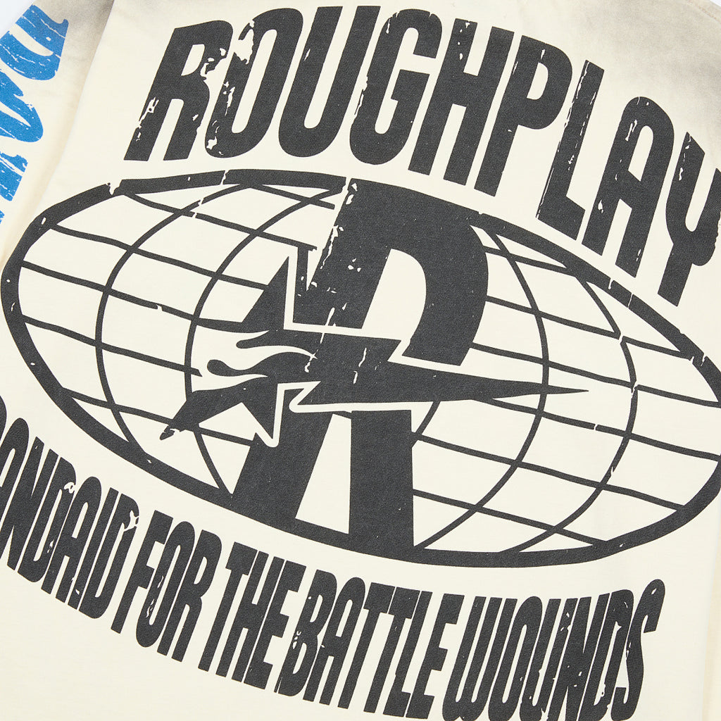 Vintage Sun Landscape Graphic Long Sleeve Tee Roughplay Oversized Streetwear T‑Shirt