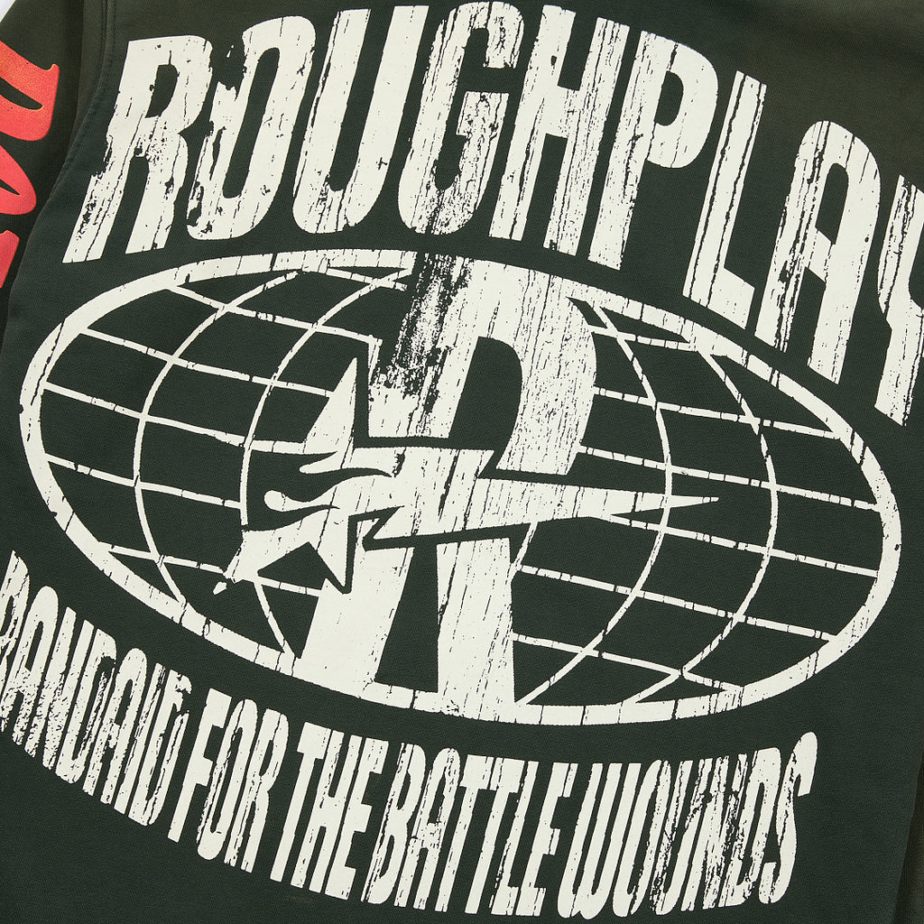Roughplay Vintage Monster Graphic Hoodie Oversized Streetwear Pullover Hooded Sweatshirt