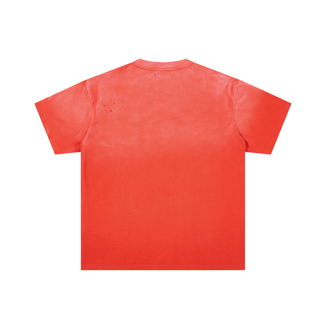 Red Vintage Muhammad Ali Boxing Portrait Graphic Oversized T‑Shirt