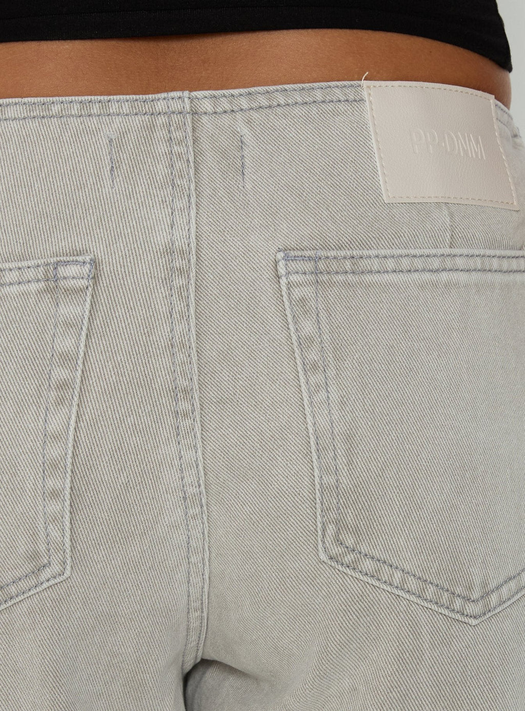 Mid Rise Bootleg Belted Jeans Desert Grey