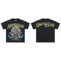 Black Vintage 1993 Wheel Graphic Oversized T‑Shirt