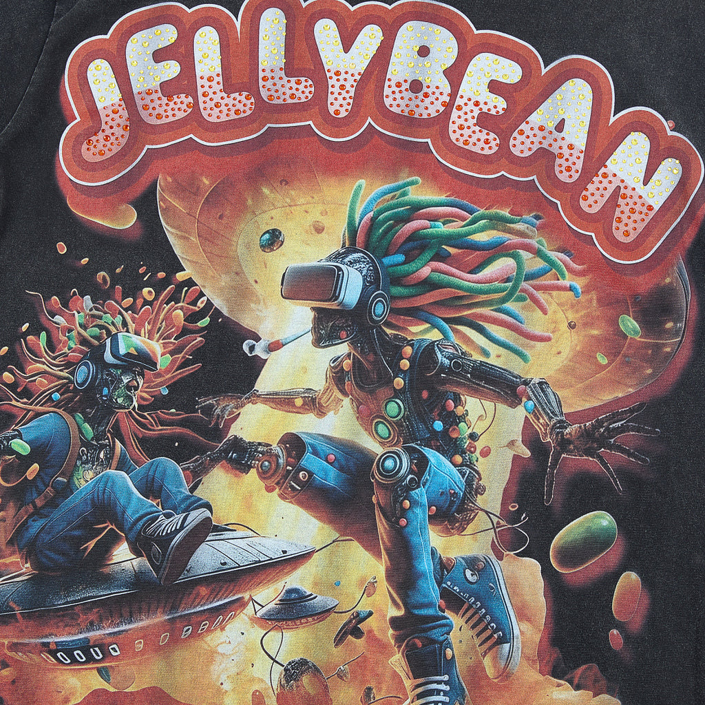 Jellybean Retro Hero Graphic Oversized T‑Shirt