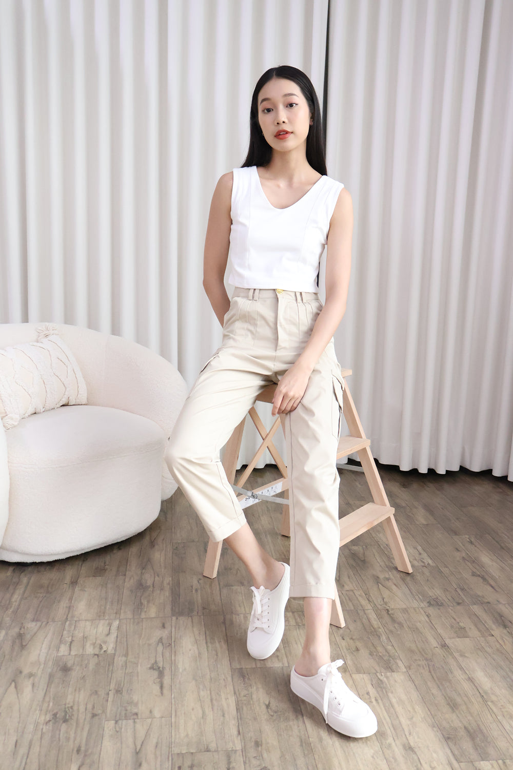 Blythe Cargo Pants in Khaki