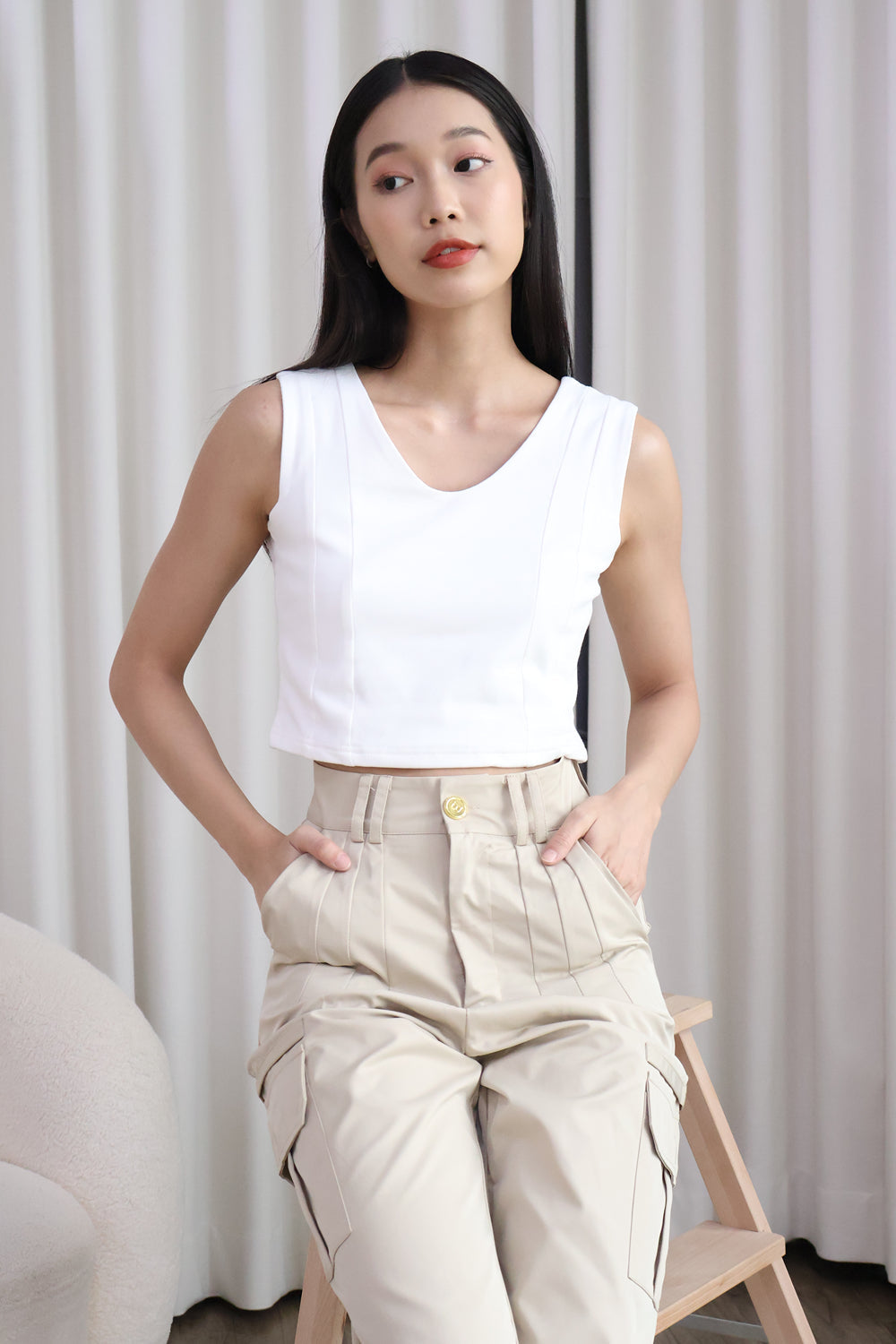 Blythe Cargo Pants in Khaki