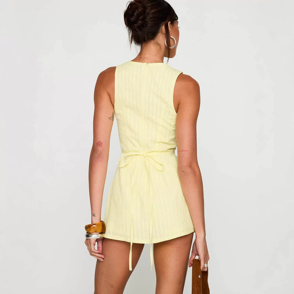 Princess Polly French minimalist versatile sexy pure desire slim fit sleeveless vest dress
