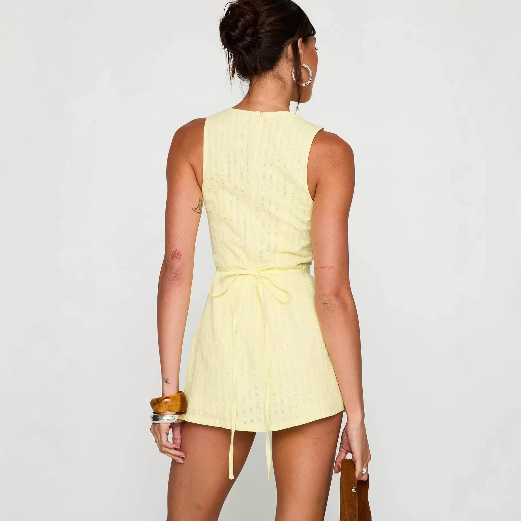 Princess Polly French minimalist versatile sexy pure desire slim fit sleeveless vest dress