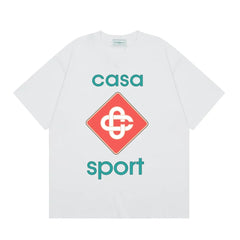 Casablanca Sport Diamond Monogram T-Shirt - White