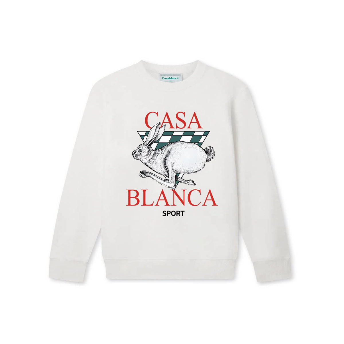 Casablanca Racing Hare Sport Sweatshirt - White