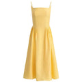 Princess Polly, Zhao Lusi, Song Yi, same French style pure desire gentle vacation style backless waist cinching tied skirt