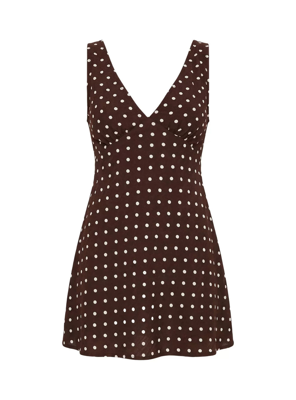 Princess Polly French sexy polka dot print dress sleeveless vest tied waist A-line skirt