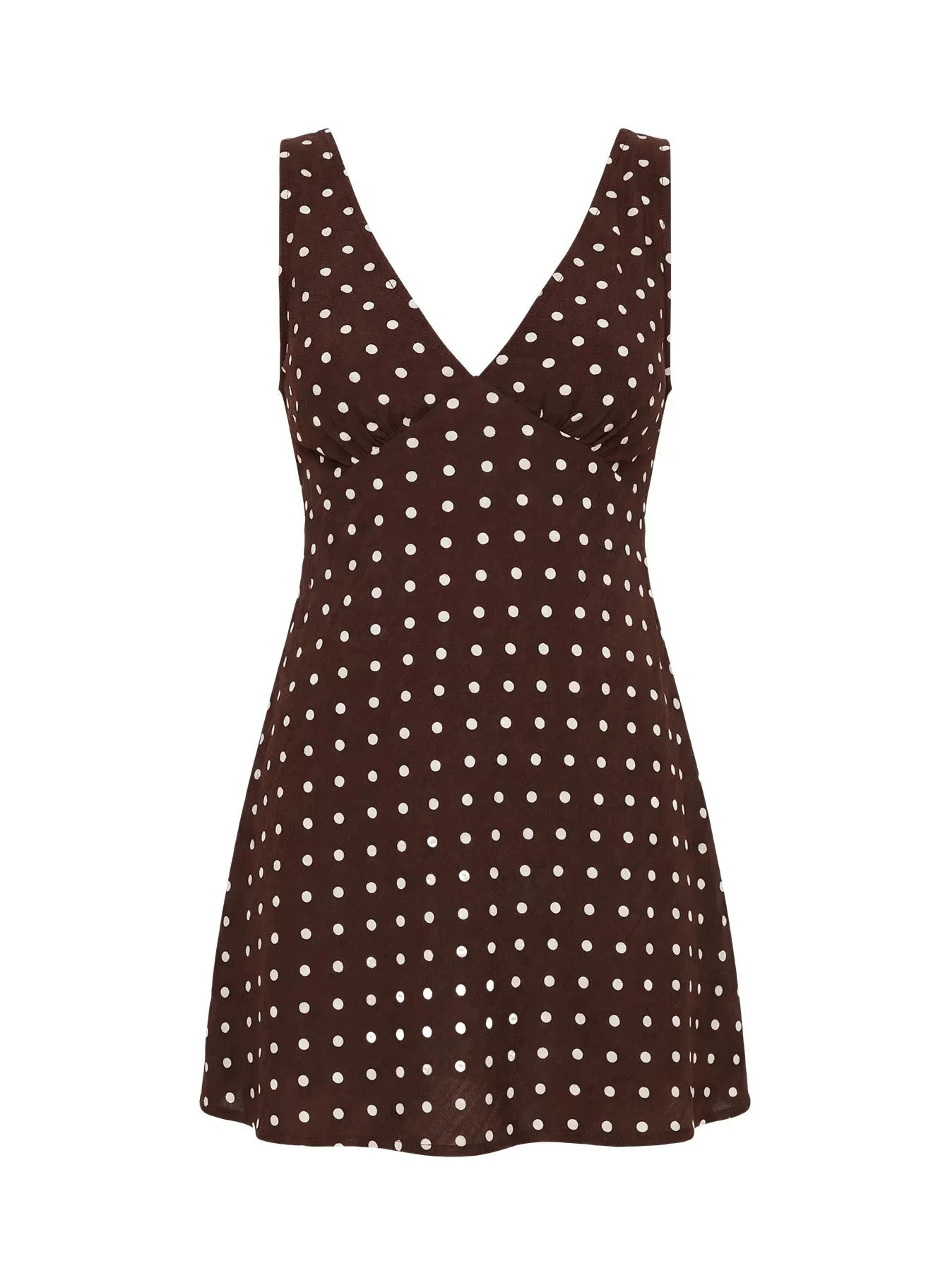 Princess Polly French sexy polka dot print dress sleeveless vest tied waist A-line skirt