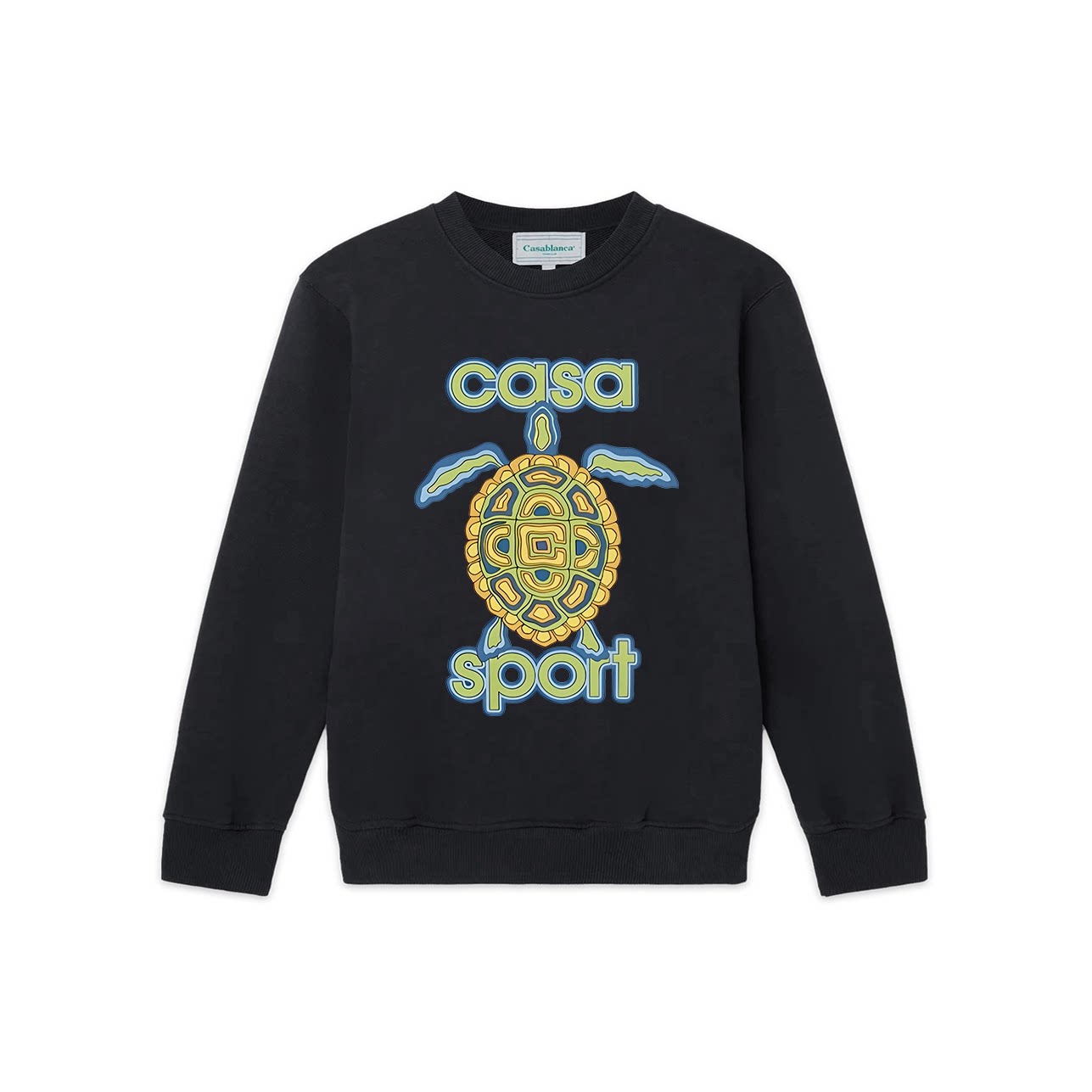 Casablanca Casa Sport Sea Turtle Graphic Sweatshirt - Black