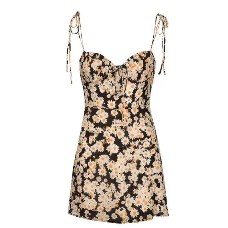 Princess Polly strapless retro daisy camisole floral dress