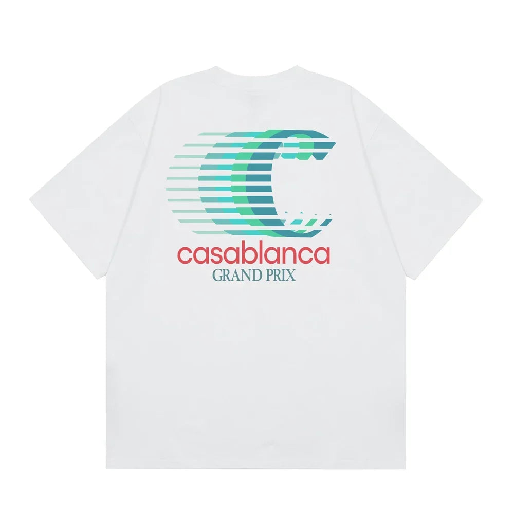 Casablanca Grand Prix Speed Logo T-Shirt - White