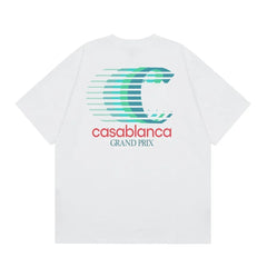Casablanca Grand Prix Speed Logo T-Shirt - White
