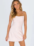Princess Polly European and American hot girl pure desire style satin suspender backless swinging collar backless pink dress