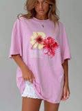 Australian floral print short sleeved T-shirt Princess Polly's new women's breathable and versatile 2025 summer top