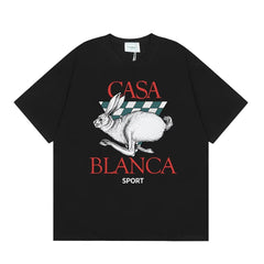 Casablanca Sport Running Rabbit T-Shirt - Black