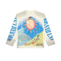 Vintage Sun Landscape Graphic Long Sleeve Tee Roughplay Oversized Streetwear T‑Shirt