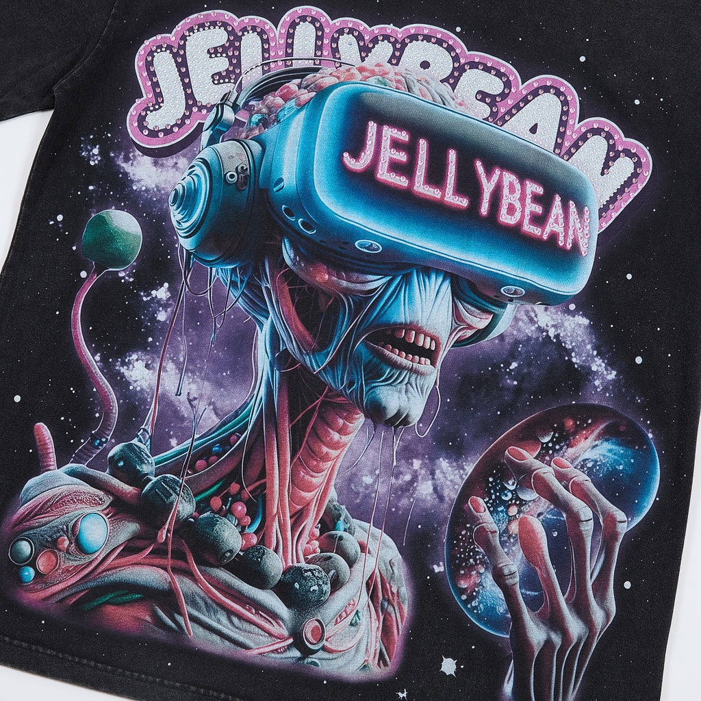Retro Sci‑Fi Alien UFO Graphic Oversized T‑Shirt