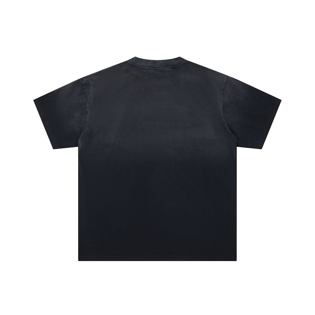 Black Vintage Western Cowboy Horse DUAA Graphic Oversized T‑Shirt