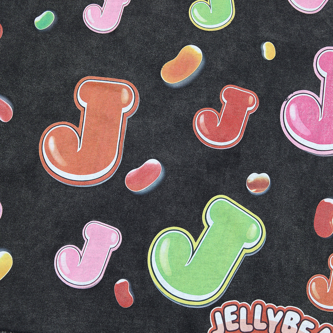 Jellybean Surreal Candy Monster Graphic Oversized T‑Shirt