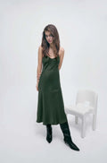 90s Slip Dress Cedar - Silk Laundry